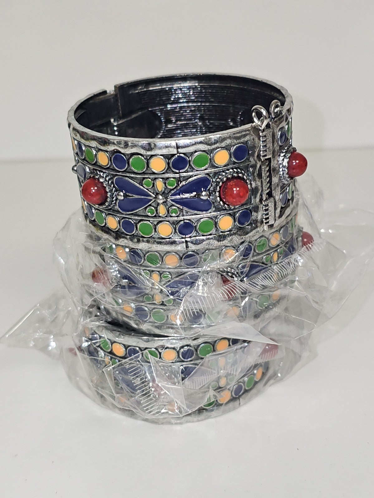 Bracelet ancien rétro ethnique berbère, bijou fantaisie vintage, style tradition