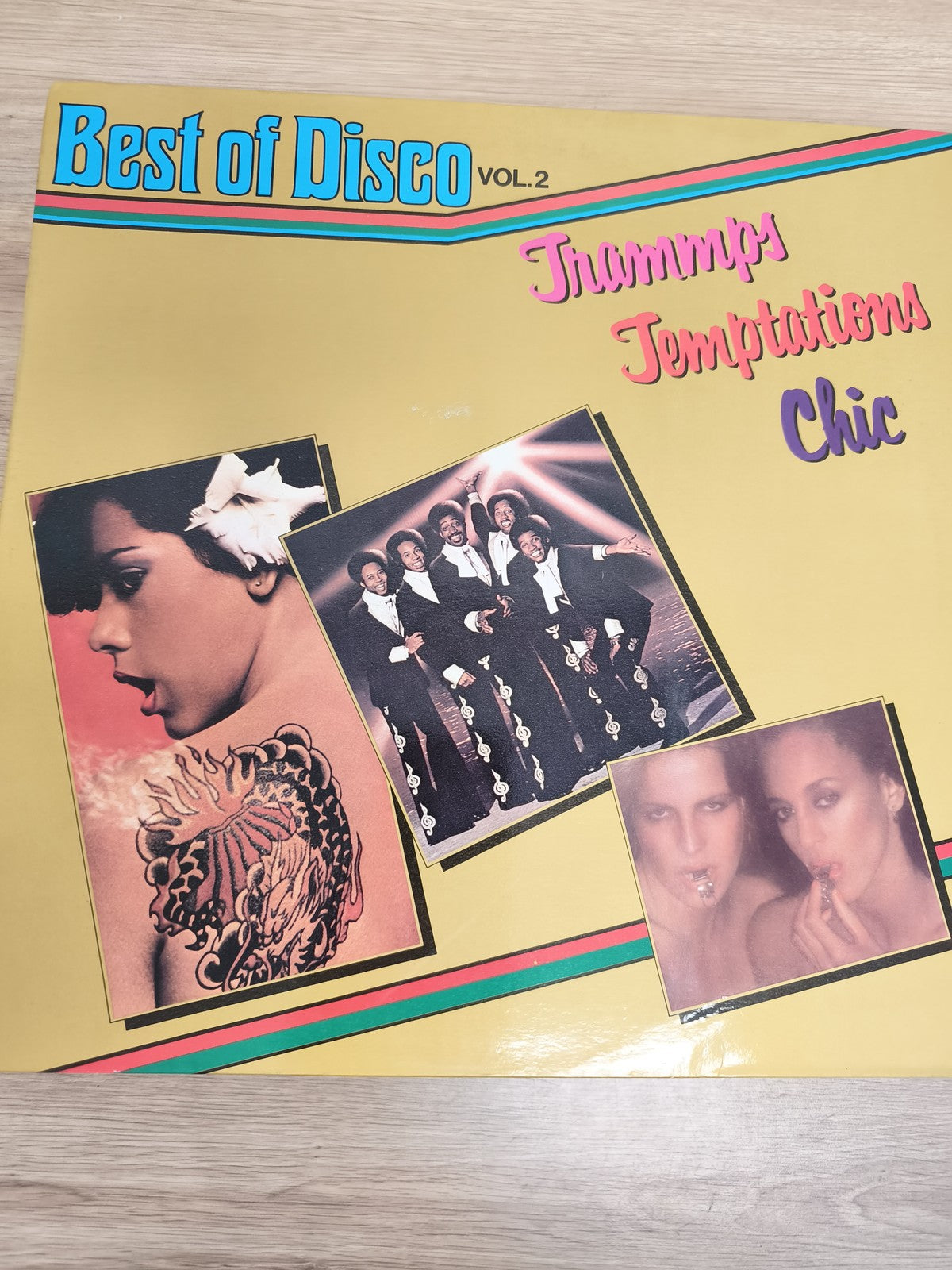 Vinyle 33T Best of Disco Vol.2 Trammps Temptations Chic pochette jaune