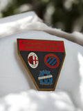 Pin's ancien AC Milan OM Champions Cup 1990/91 badge vintage football rétro