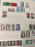 Lot anciens timbres oblitérés France, fleurs, portraits, thématiques variées