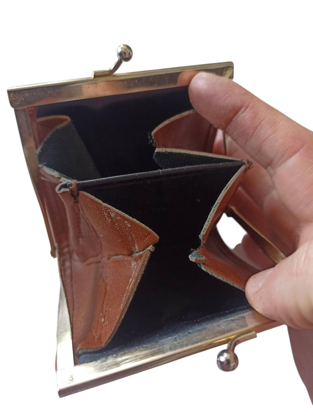 Porte-monnaies Vintage en Cuir Marron | Accessoire Rétro Authentique