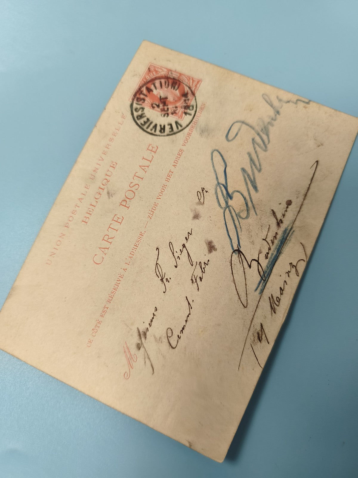 Ancienne carte postale fin XIXe France philatélie timbre oblitéré collection