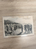 Carte postale ancienne WW1 adieux fusillé Oberst 1914 noir et blanc historique