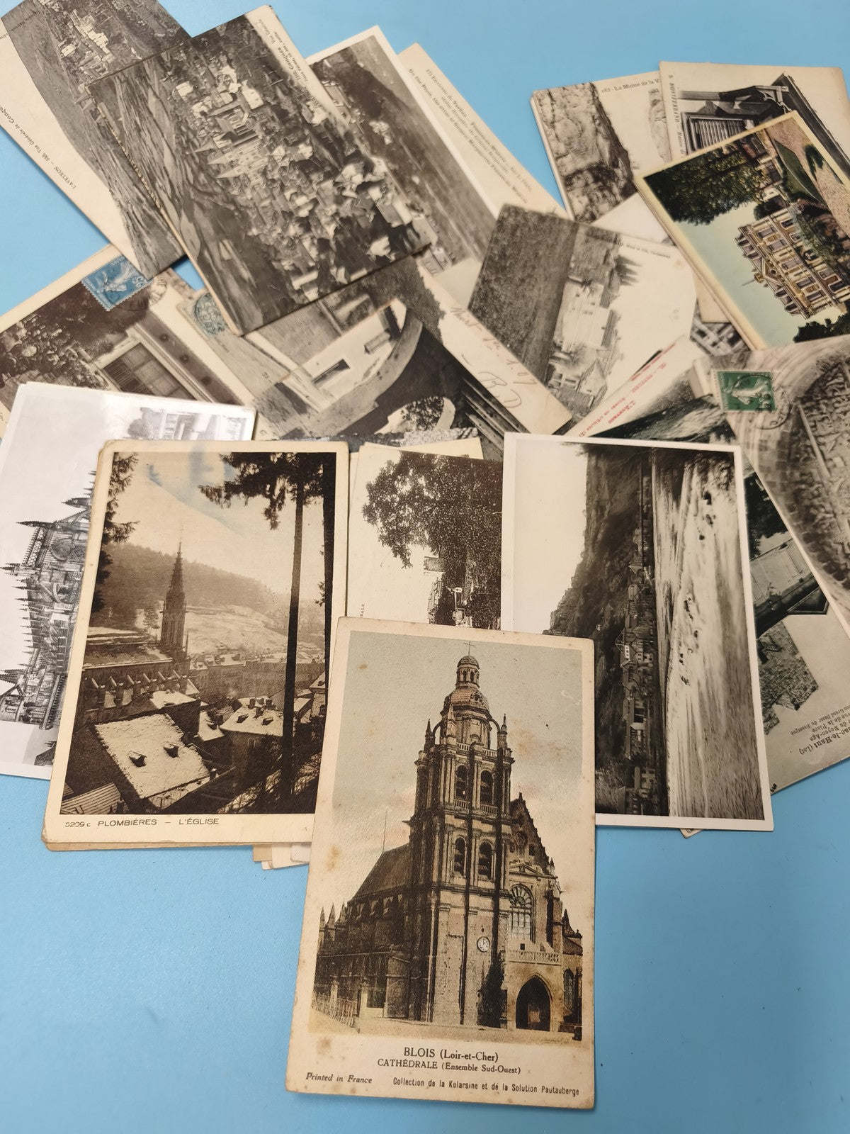 Lot cartes postales anciennes CPA divers lieux France, paysages & monuments