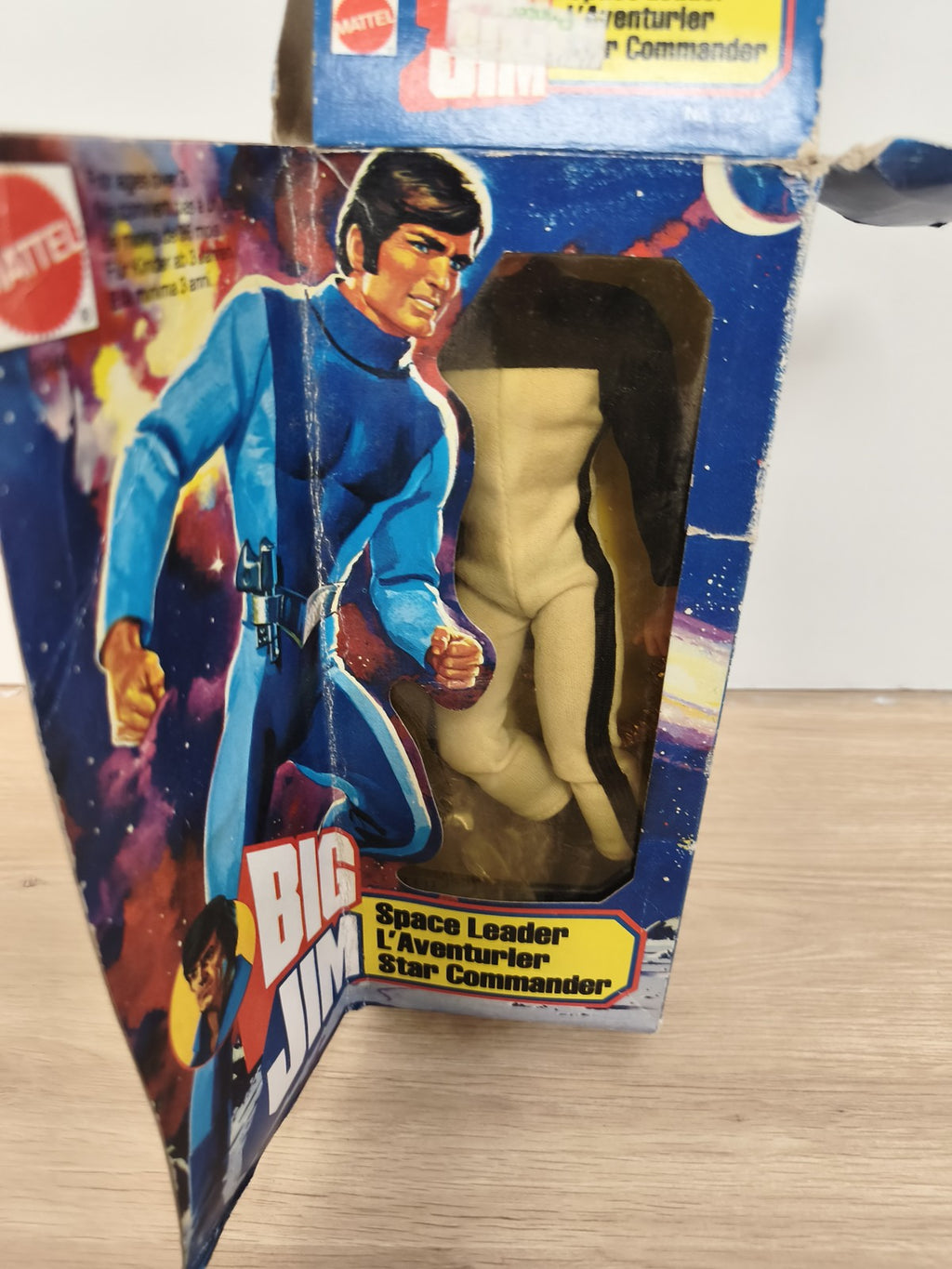 Figurine Big Jim vintage Mattel Space Leader boîte d?origine, collection années