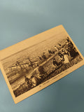 Ancienne carte postale animée Fécamp L?Heure du bain bord de mer vintage