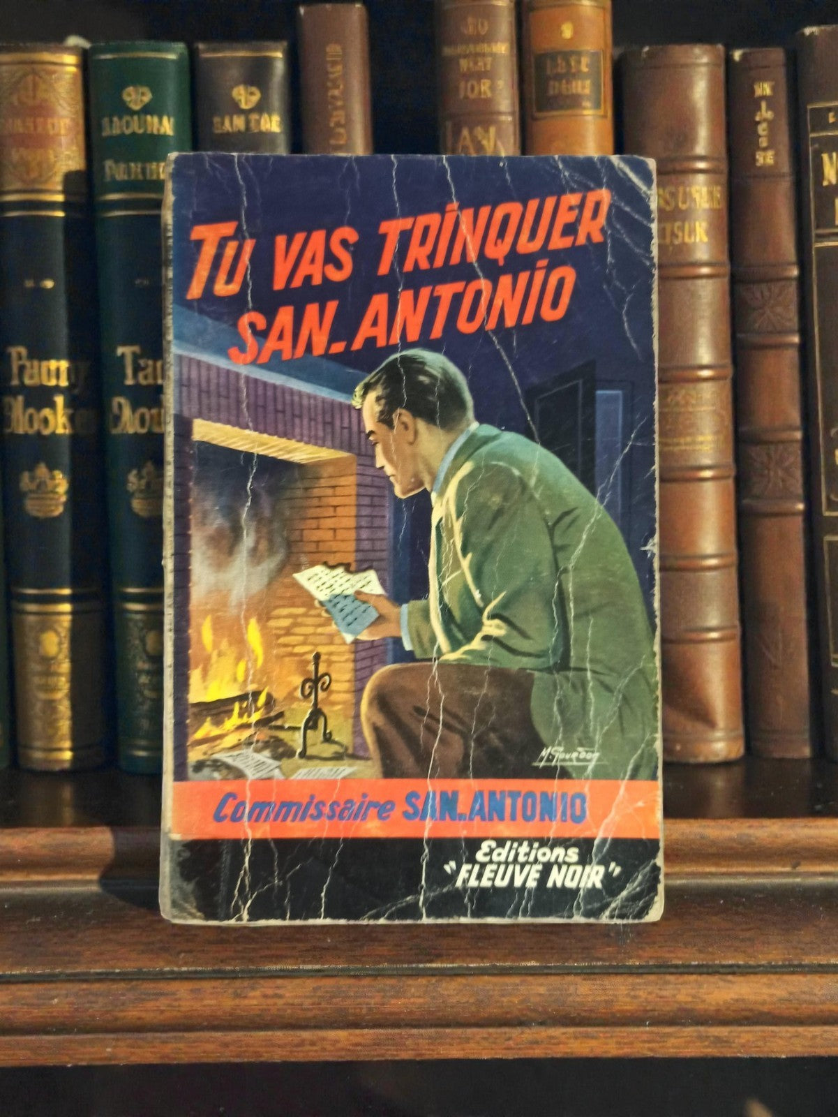 Roman policier vintage San-Antonio Tu vas trinquer Fleuve Noir France rétro poch