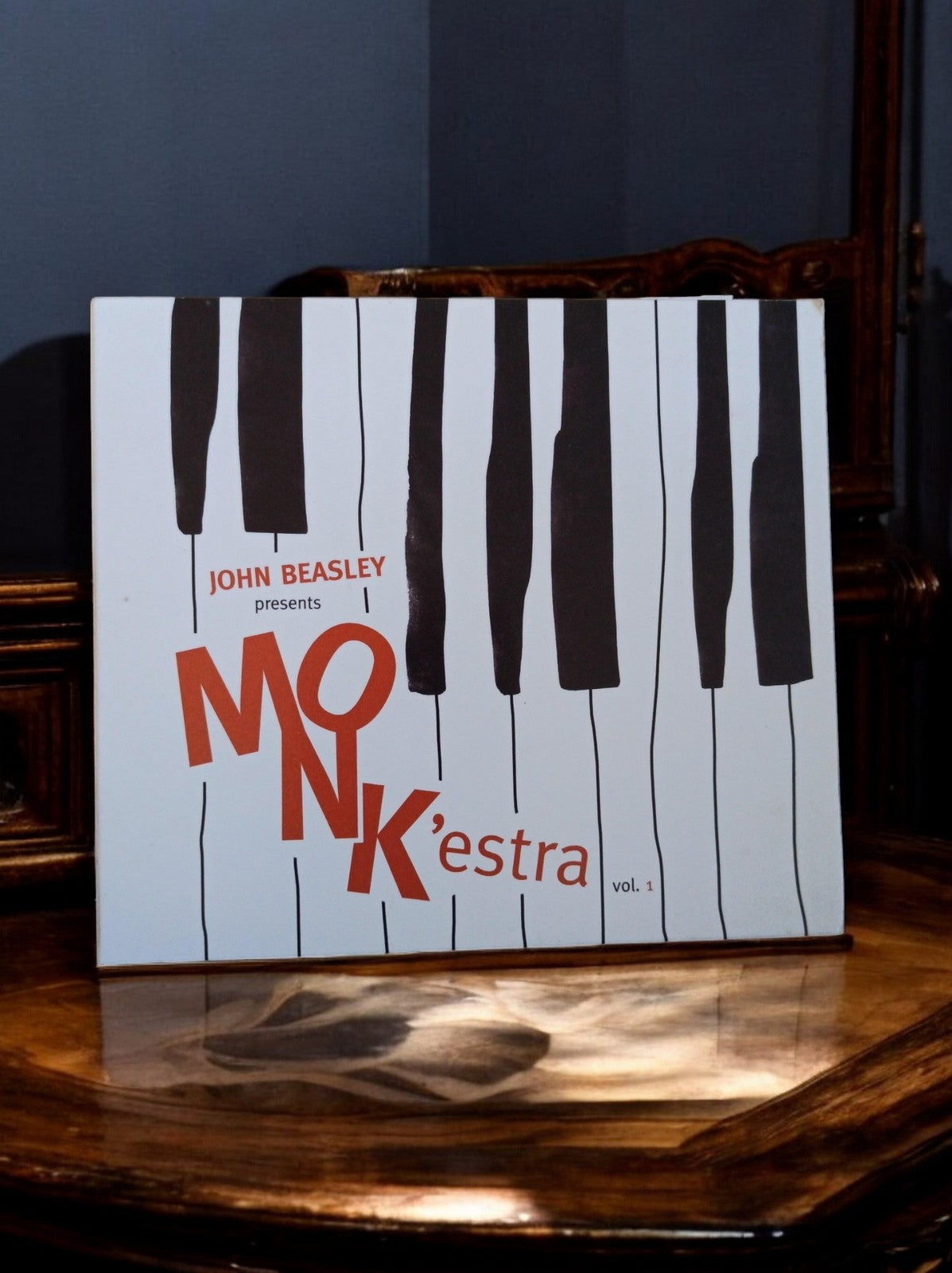 Vinyle John Beasley MONK?estra Vol.1 jazz moderne pochette piano design