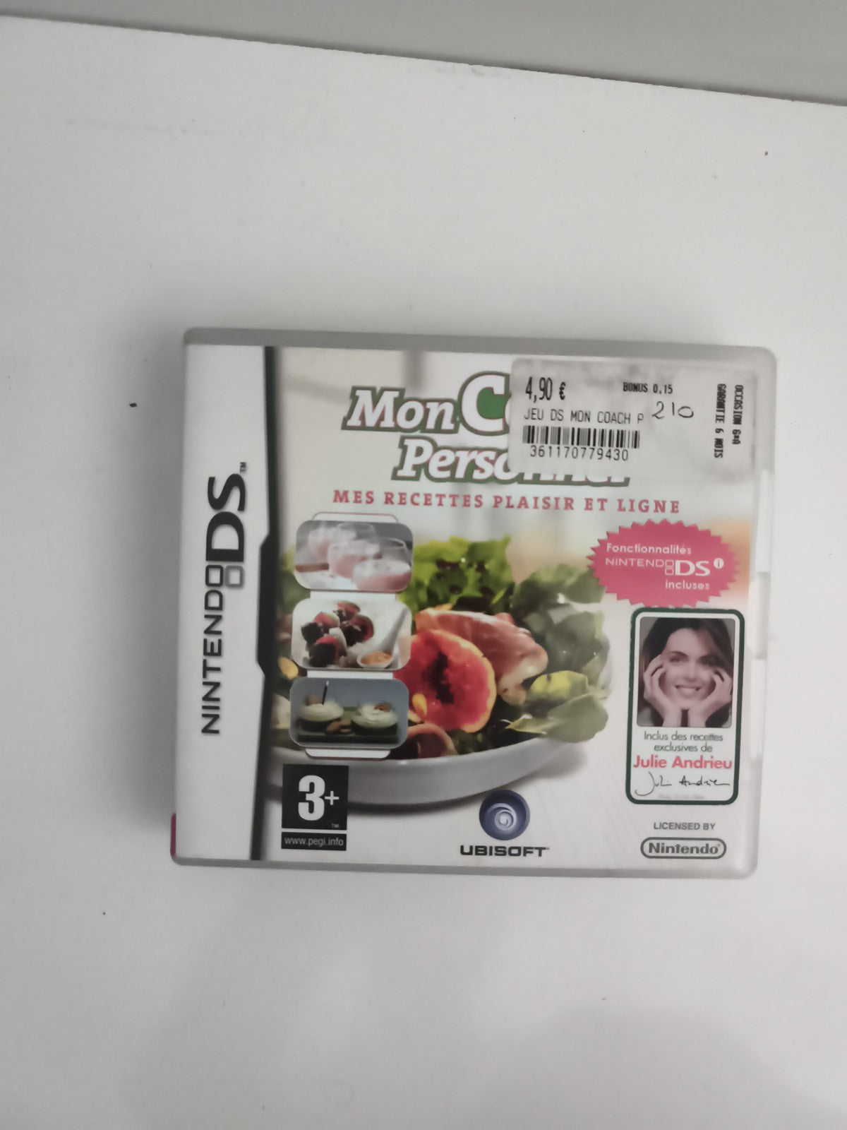 Jeu Nintendo DS Mon Coach Personnel cuisine Ubisoft Julie Andrieu