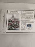 Feuillet CEF philatélie Congrès Niort 1992 illustration cathédrale tirage limité