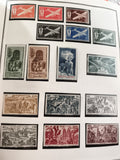 Timbres anciens France Inde neufs, Poste aérienne, RF, années 1940-50