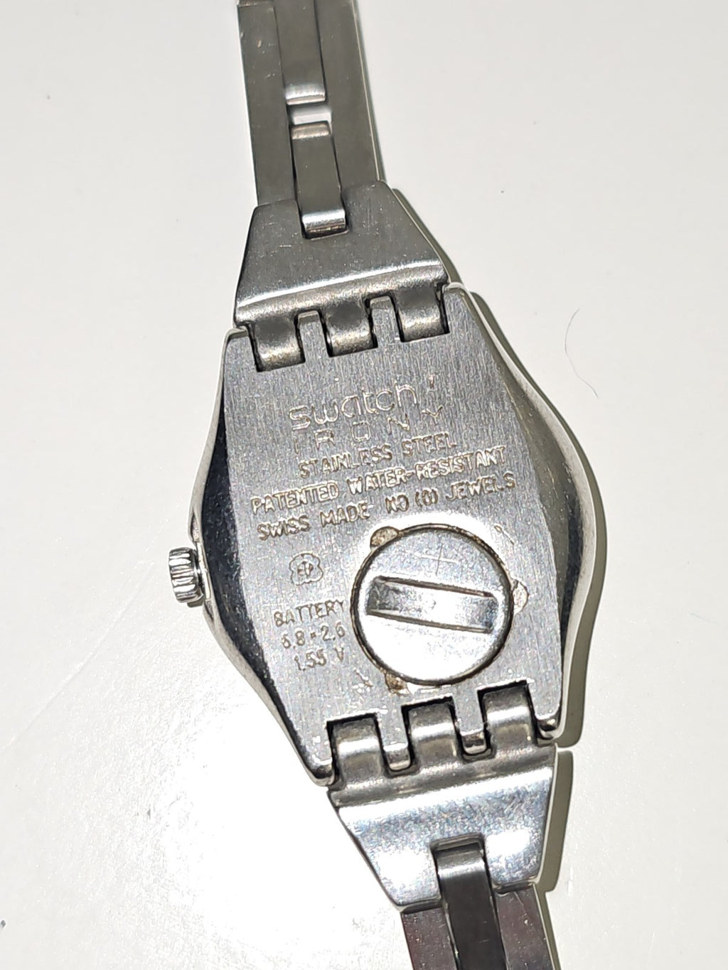 Montre Swatch Irony Audacity 1999 femme acier inoxydable, fonctionne, élégante