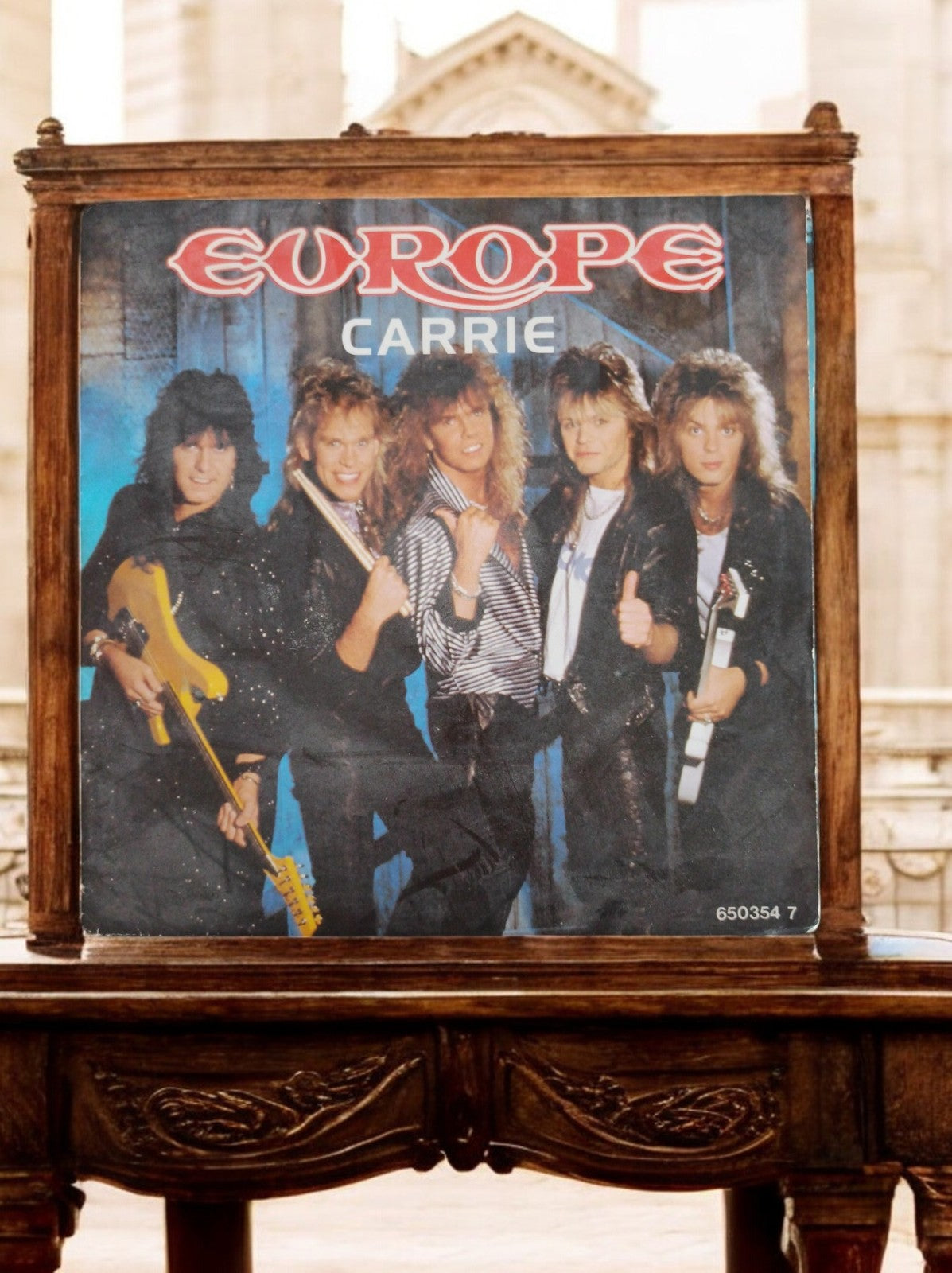 Vinyle 45T Europe Carrie pochette originale vintage années 80 rock rare