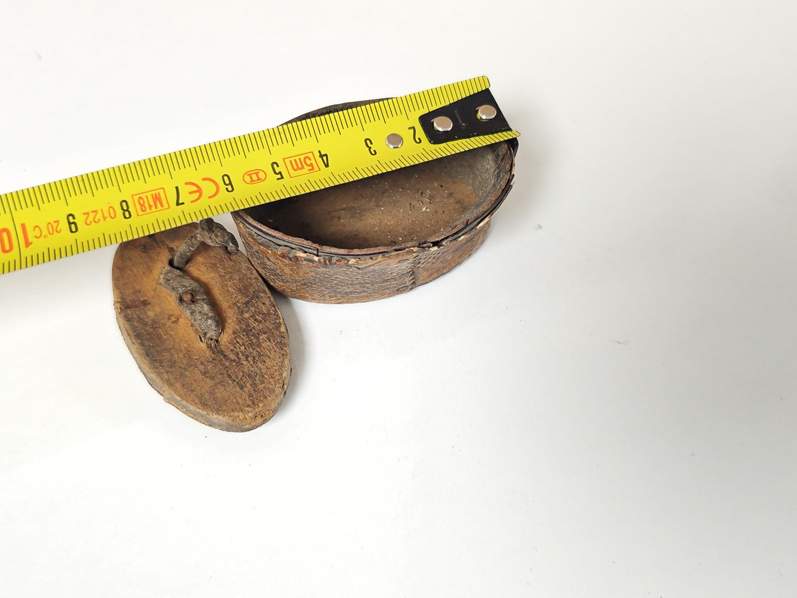 Vintage ancienne boîte en peau de serpent Ancienne, objet déco rétro collection