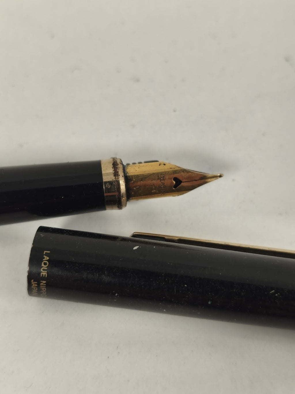 Stylo Sheaffer noir à clip doré, stylo-bille d?occasion, marque Sheaffer