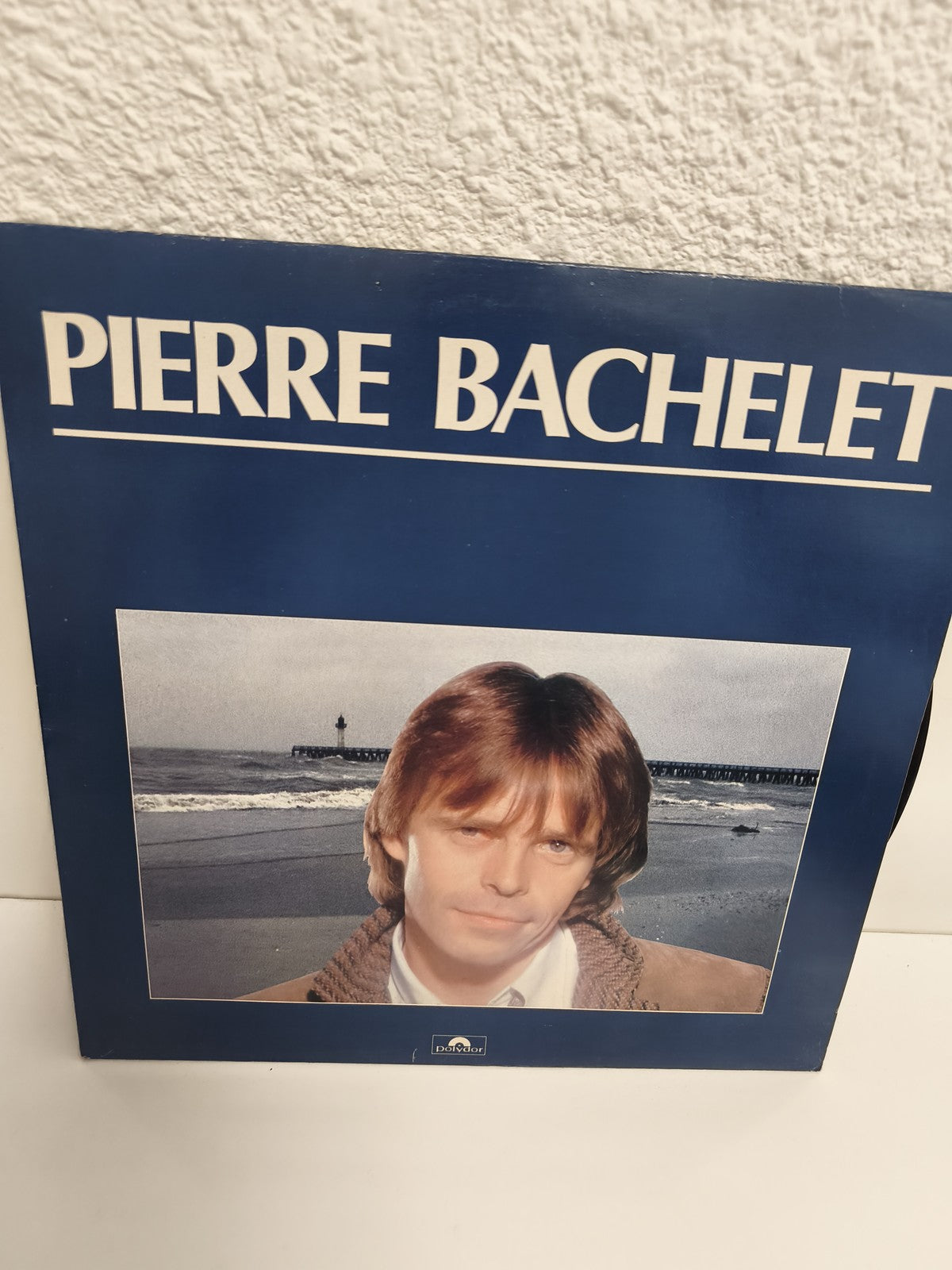 Vinyle 33 tours Pierre Bachelet Polydor pochette bleue disque LP chanson françai
