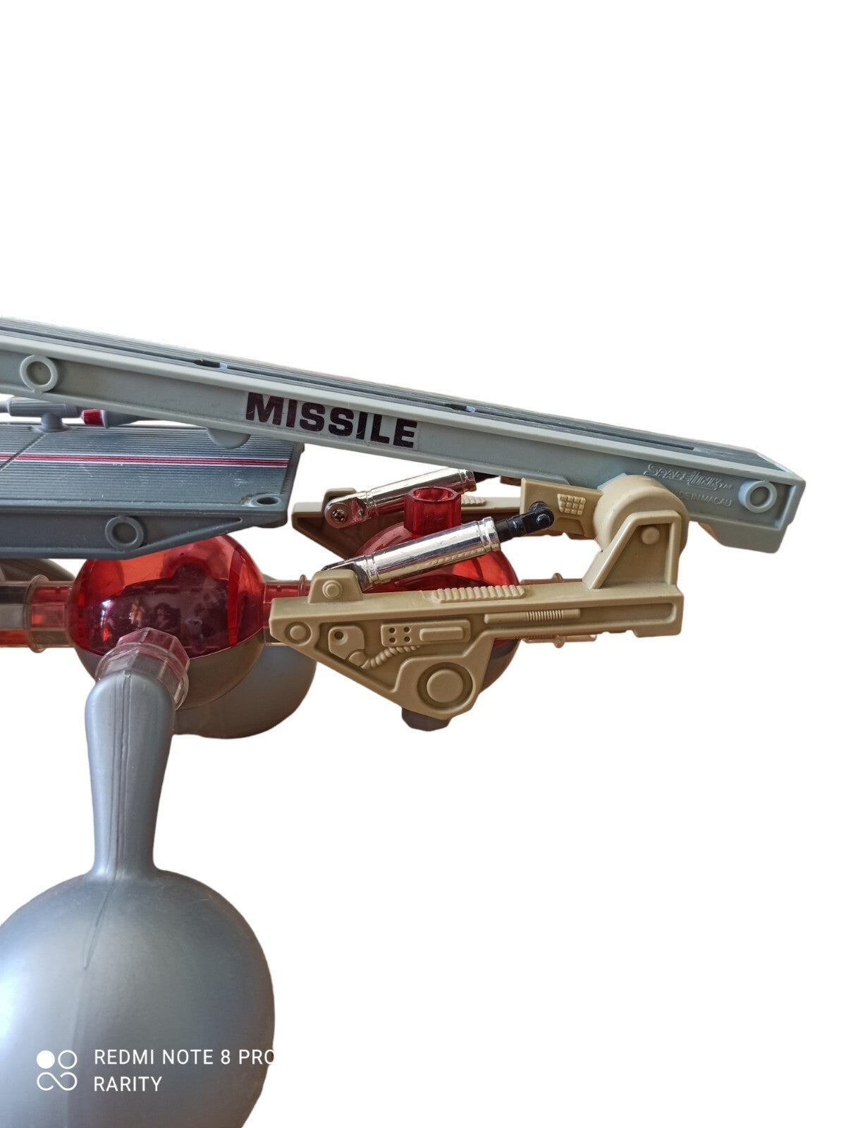 Vaisseau spatial jouet vintage Spacelink Macau années 80, missile, rare