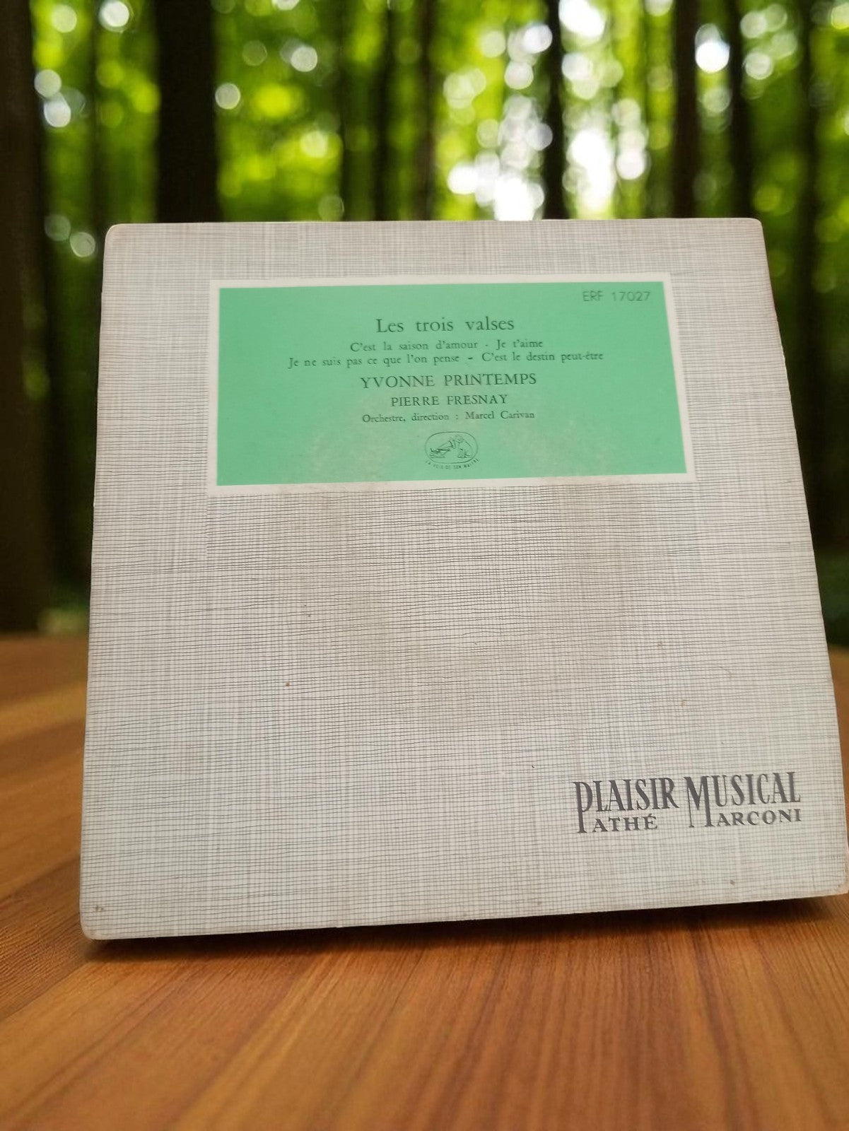 Vinyle ancien Les Trois Valses Plaisir Musical Yvonne Printemps Pierre Fresnay
