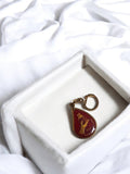 Porte-clés vintage goutte rouge don du sang rétro années 70 80 ancien