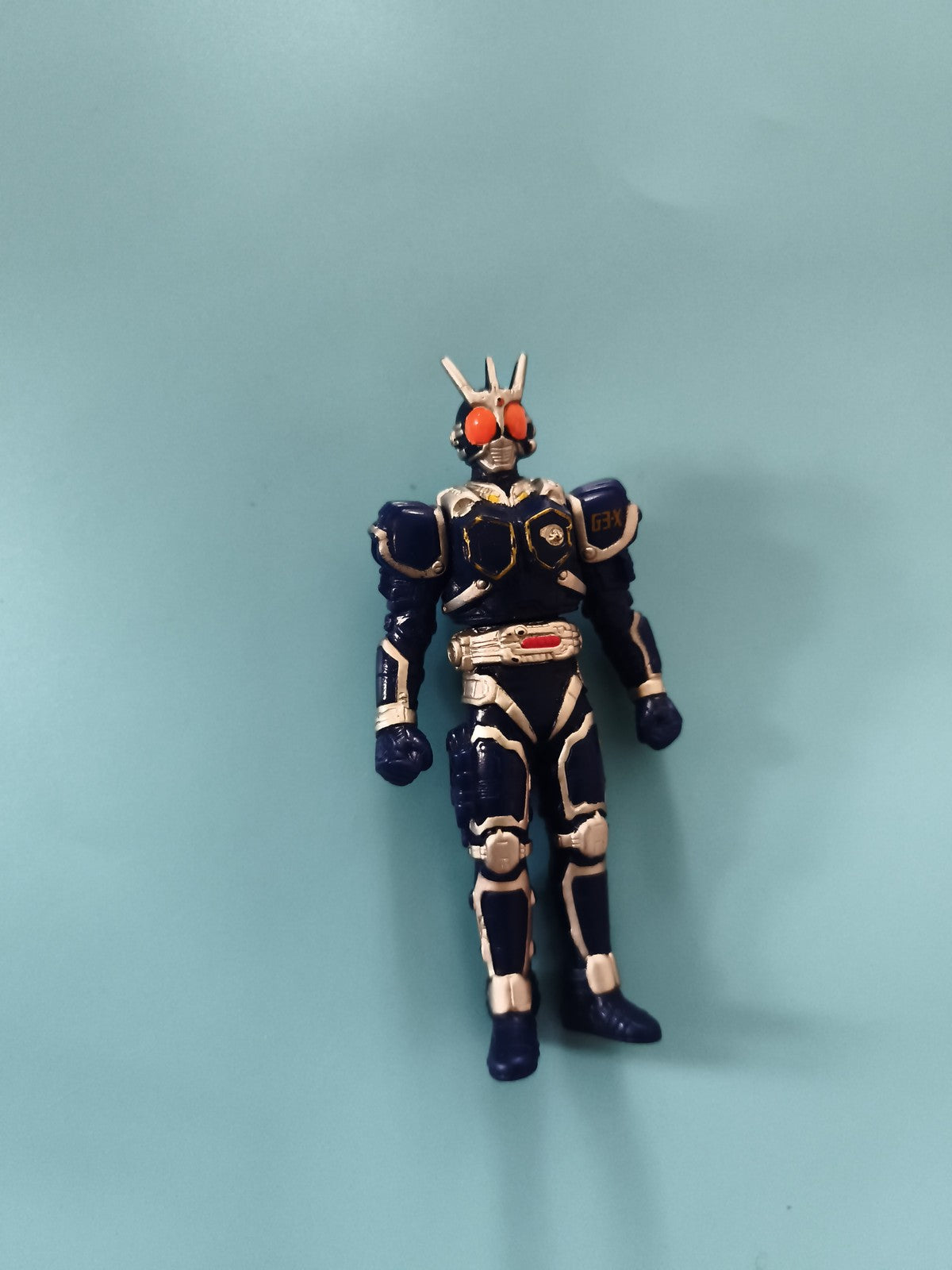 Figurine Kamen Rider G3X bleu métal armure, style Sentai Ultraman tokusatsu