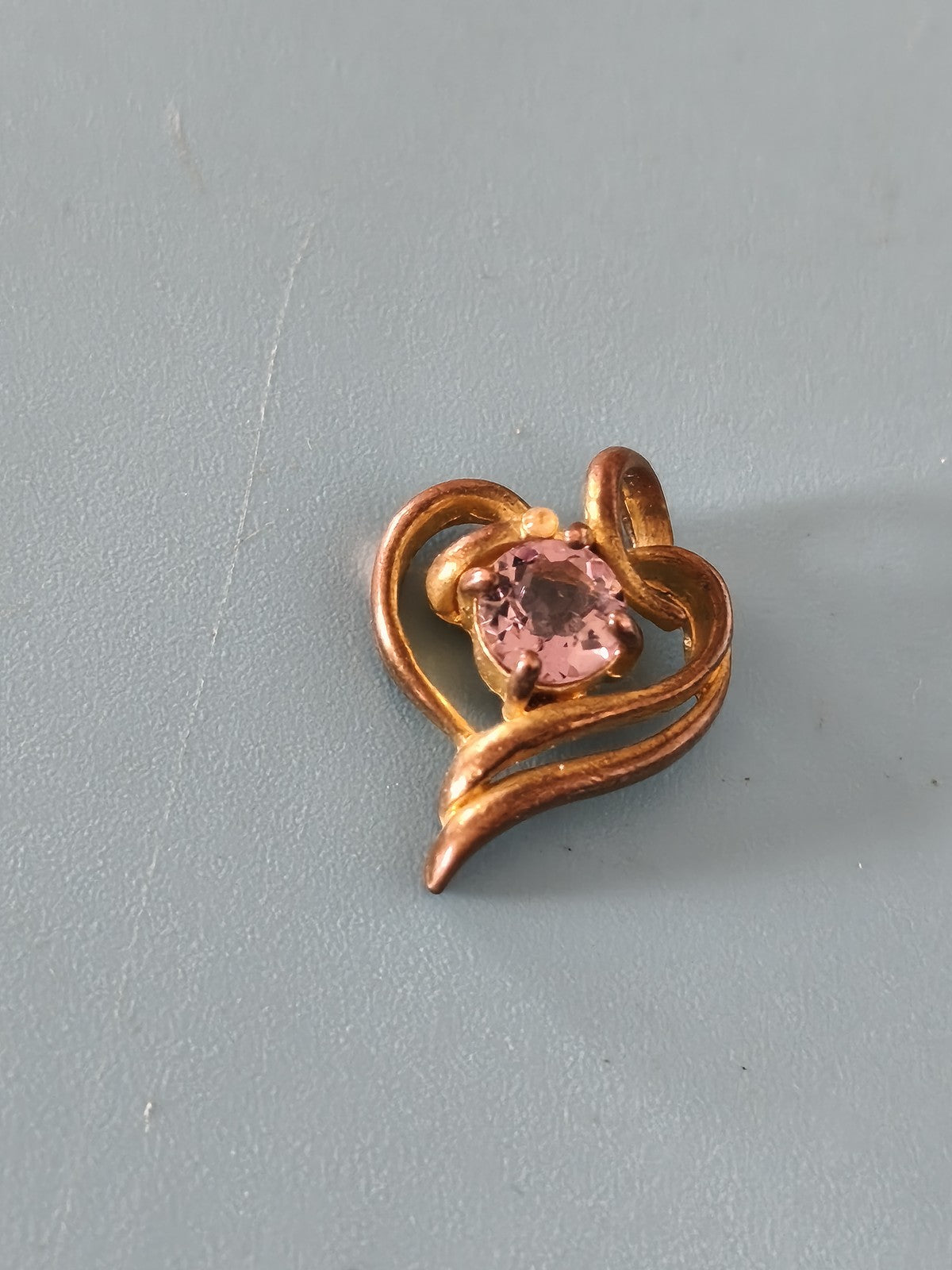 Vintage old gold-plated retro pendant, rare decorative collection jewel
