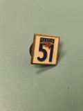 Vintage pin's Pastis 51 carré, collection spiritueux, badge publicitaire rétro