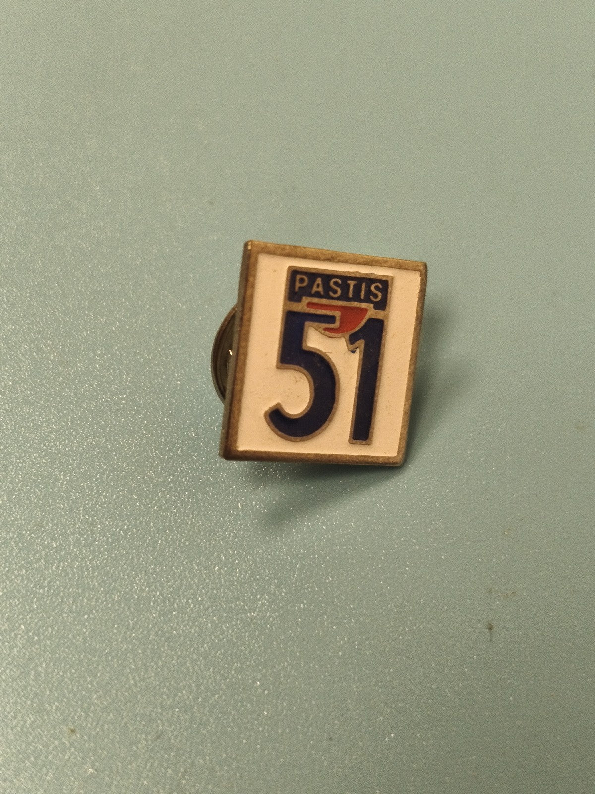 Vintage pin's Pastis 51 carré, collection spiritueux, badge publicitaire rétro