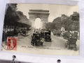 Carte postale CPA Paris Arc de Triomphe avenue Champs-Élysées autos timbre