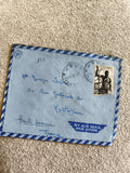 Lettre aérienne Afrique Équatoriale Française 1950, timbre 10F, Montrejeau