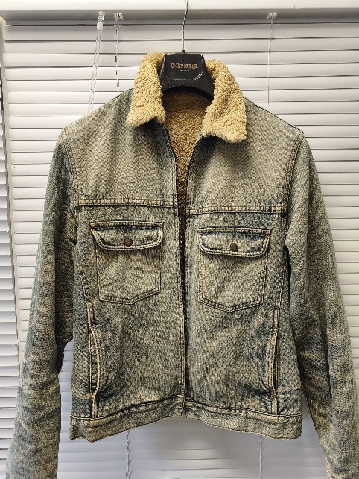 Veste homme vintage XL ancienne blouson rétro Denim Jacket collectionneur