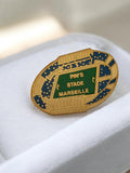 Pin's vintage Stade Marseille doré OM badge ancien football rare années 90