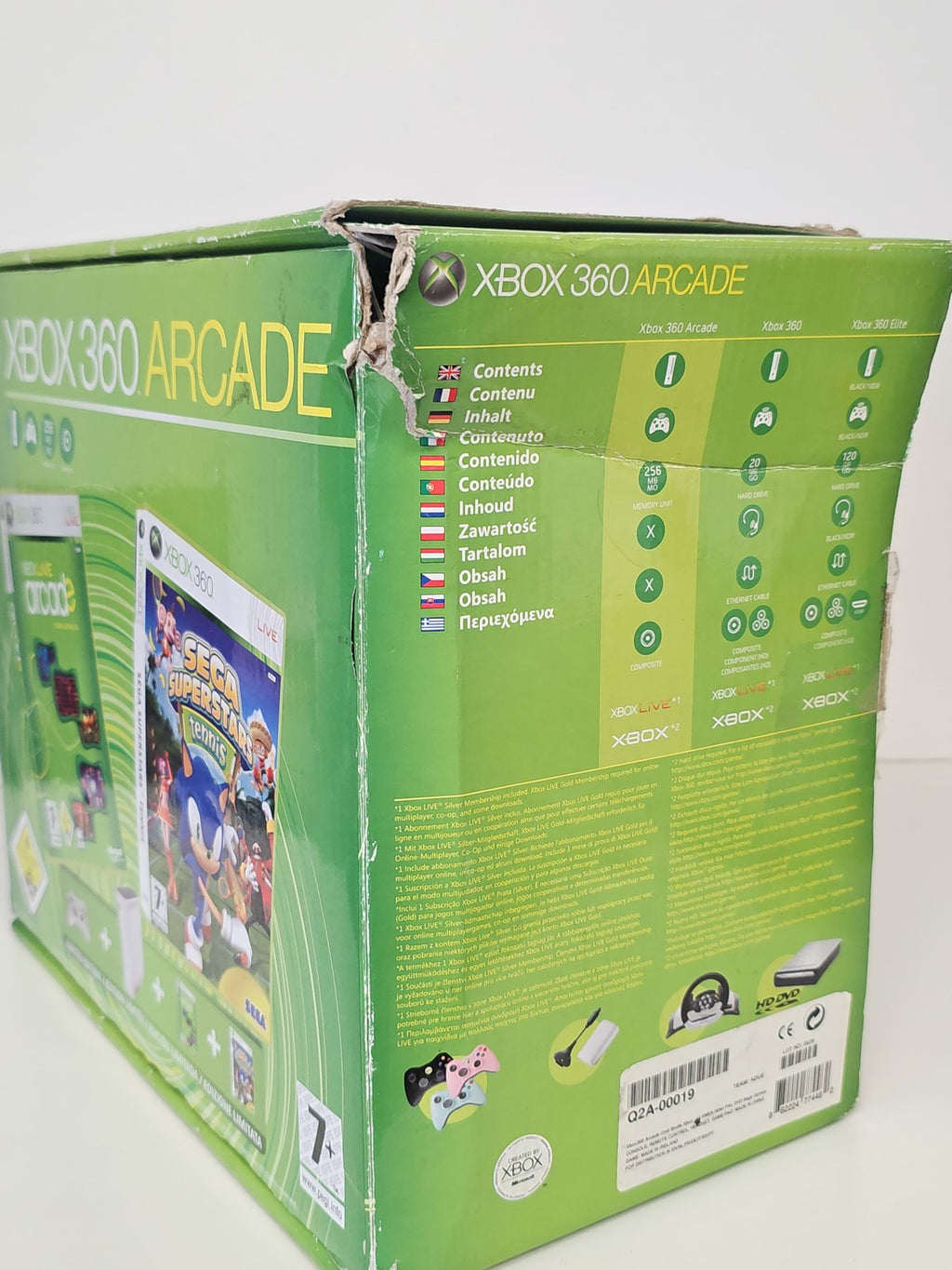 Boîte vide Xbox 360 Arcade Sega Superstars, emballage d?origine Microsoft