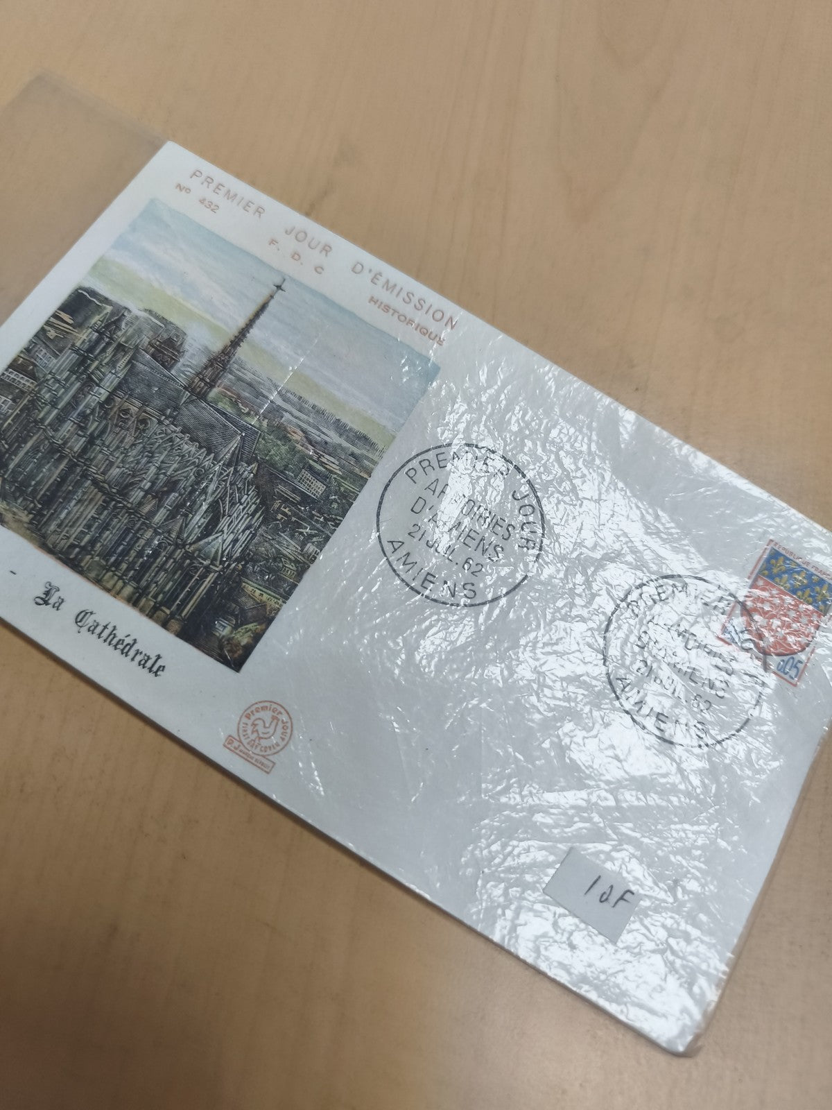 Enveloppe Premier Jour Amiens cathédrale FDC philatélie oblitérée