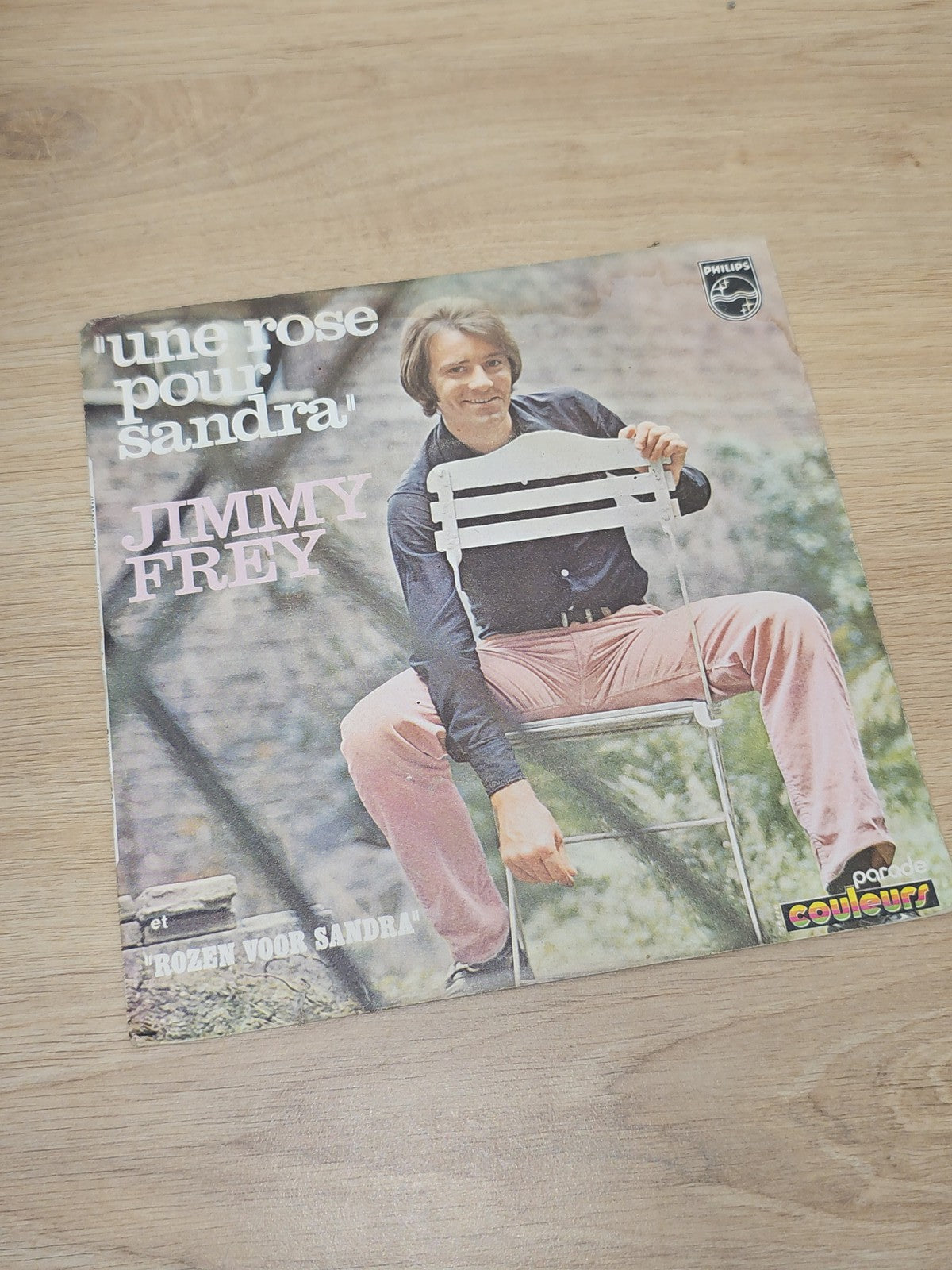 Vintage 45 tours ancien disque vinyle Jimmy Frey collection rétro musique