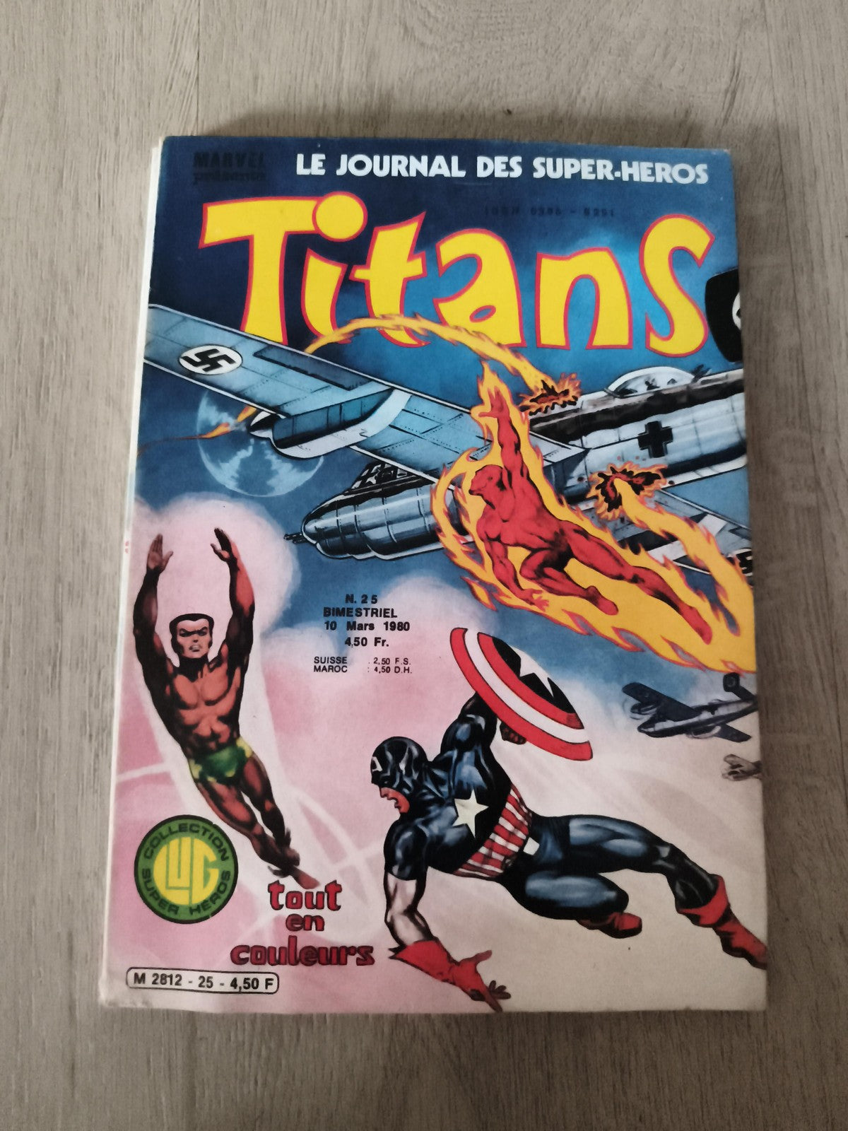 Comic vintage Titans n°25 1980 Marvel super-héros Captain America