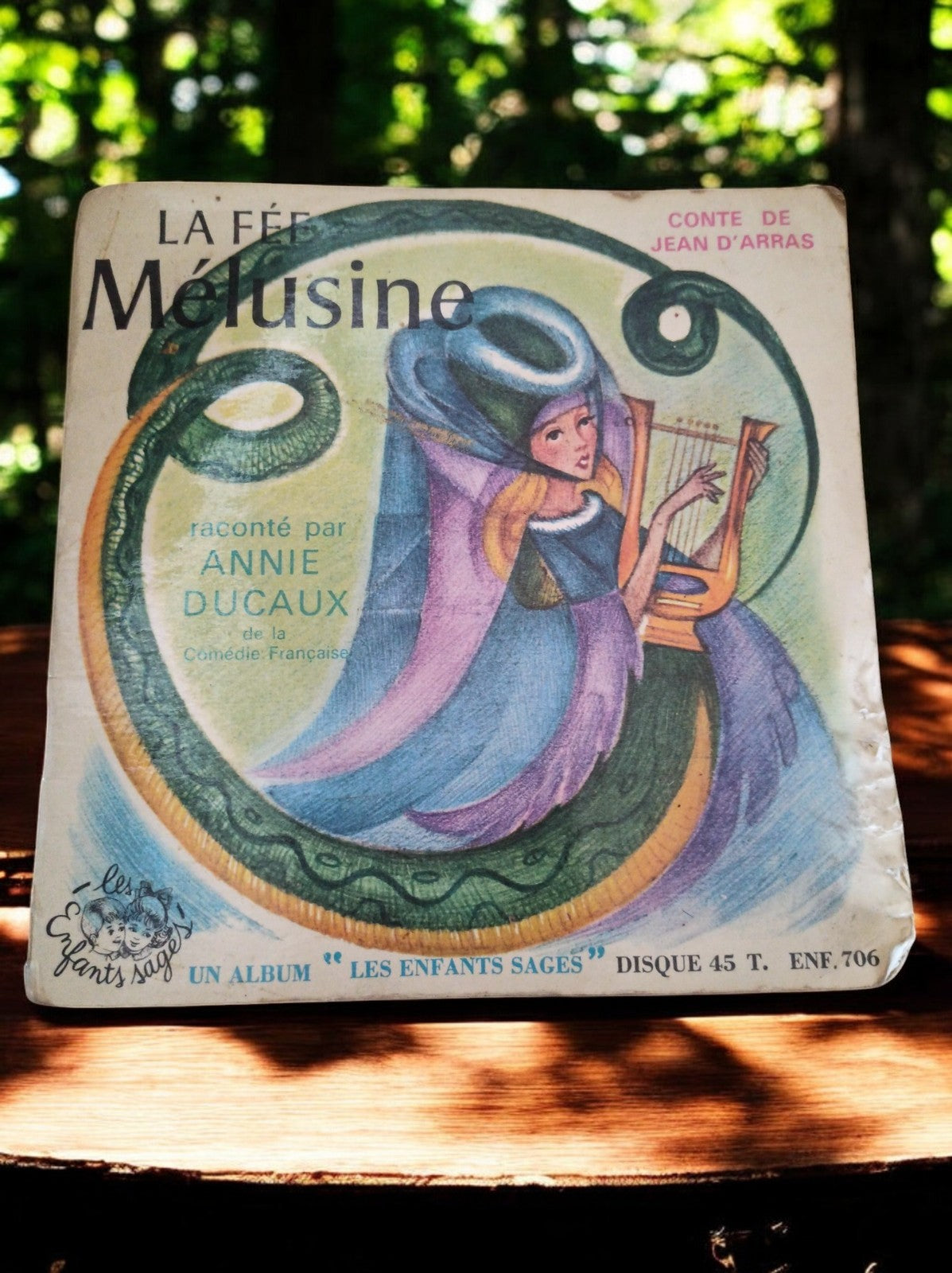 Vinyle 45T La Fée Mélusine Annie Ducaux Les Enfants Sages vintage conte enfant