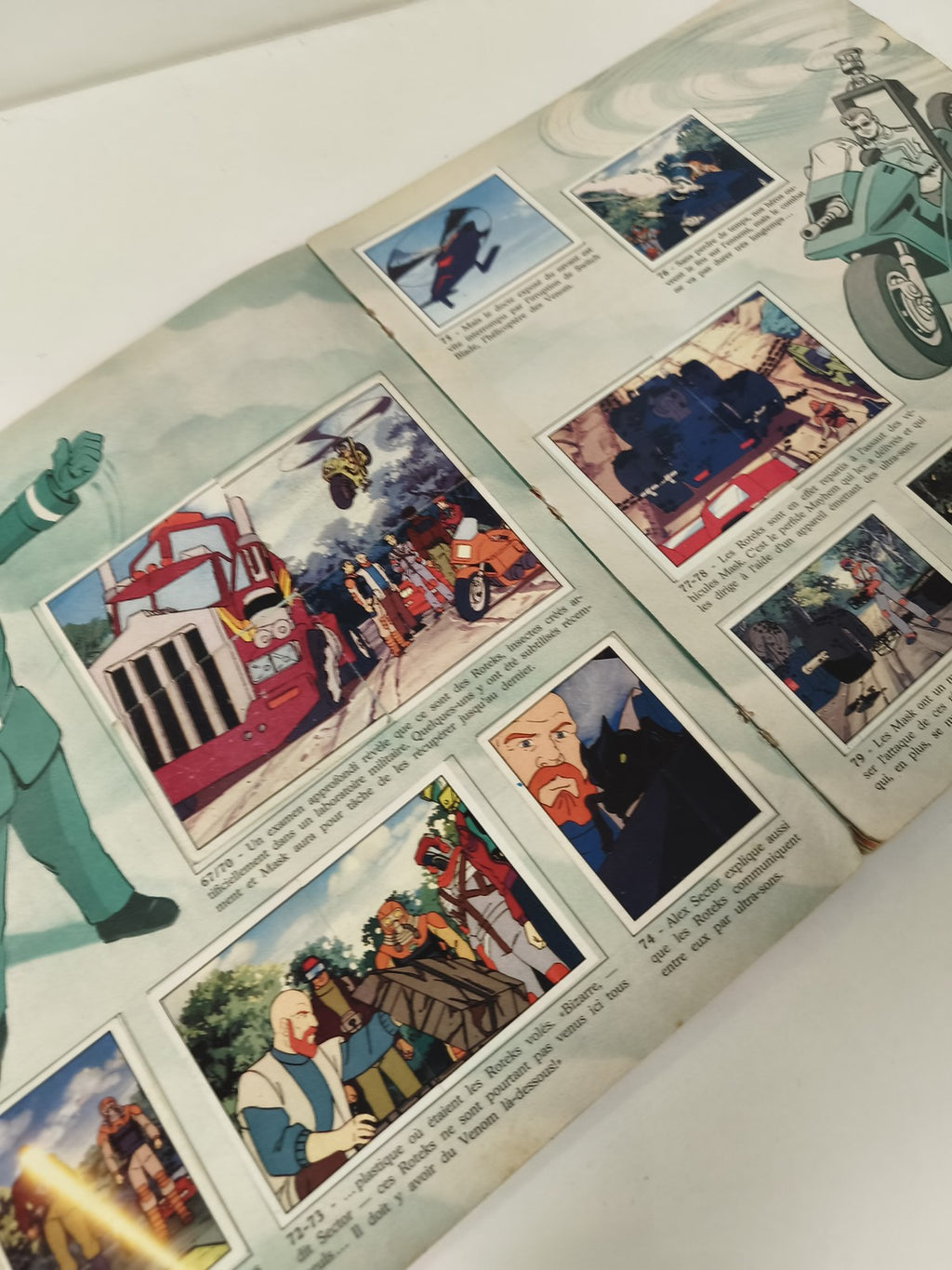 Vintage album Panini MASK complet années 80 collection stickers