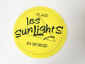 Vintage autocollant publicitaire ancien Les Sunlights rétro, grand format collec