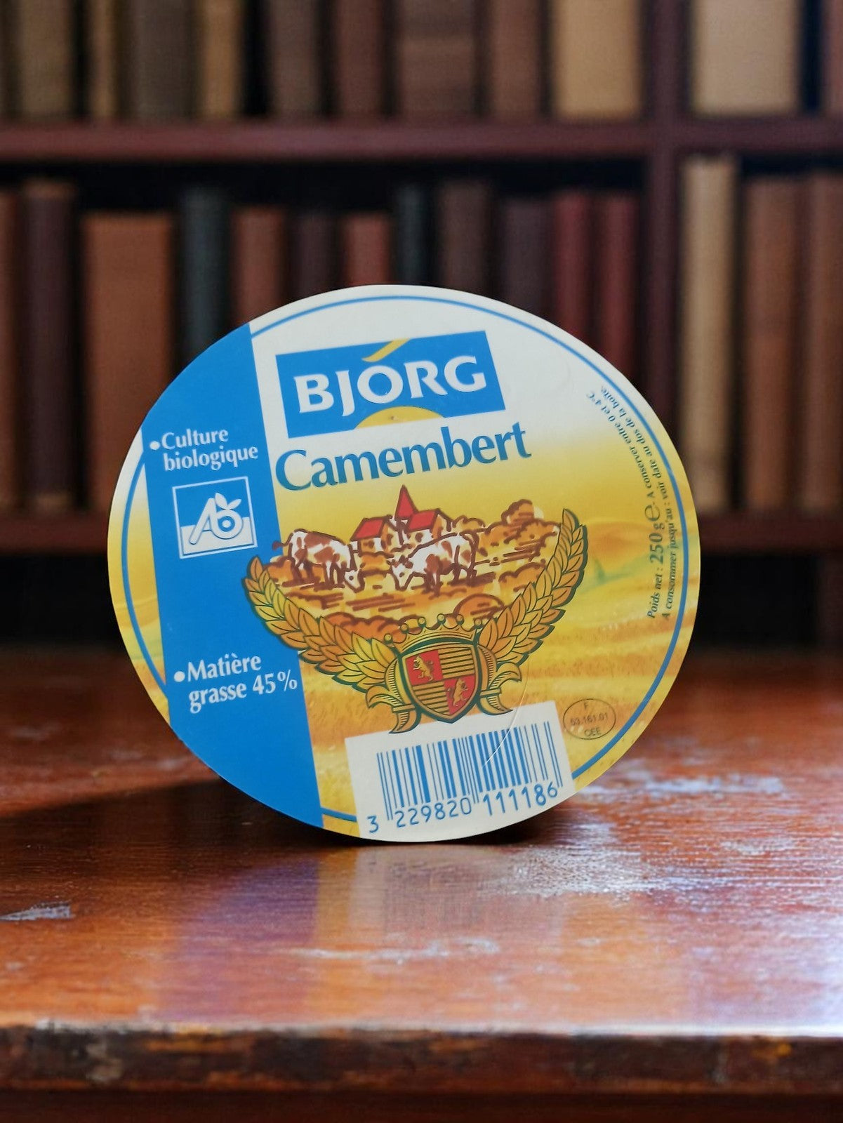 Étiquette fromagère BJORG Camembert vintage bio ancienne curiosité France