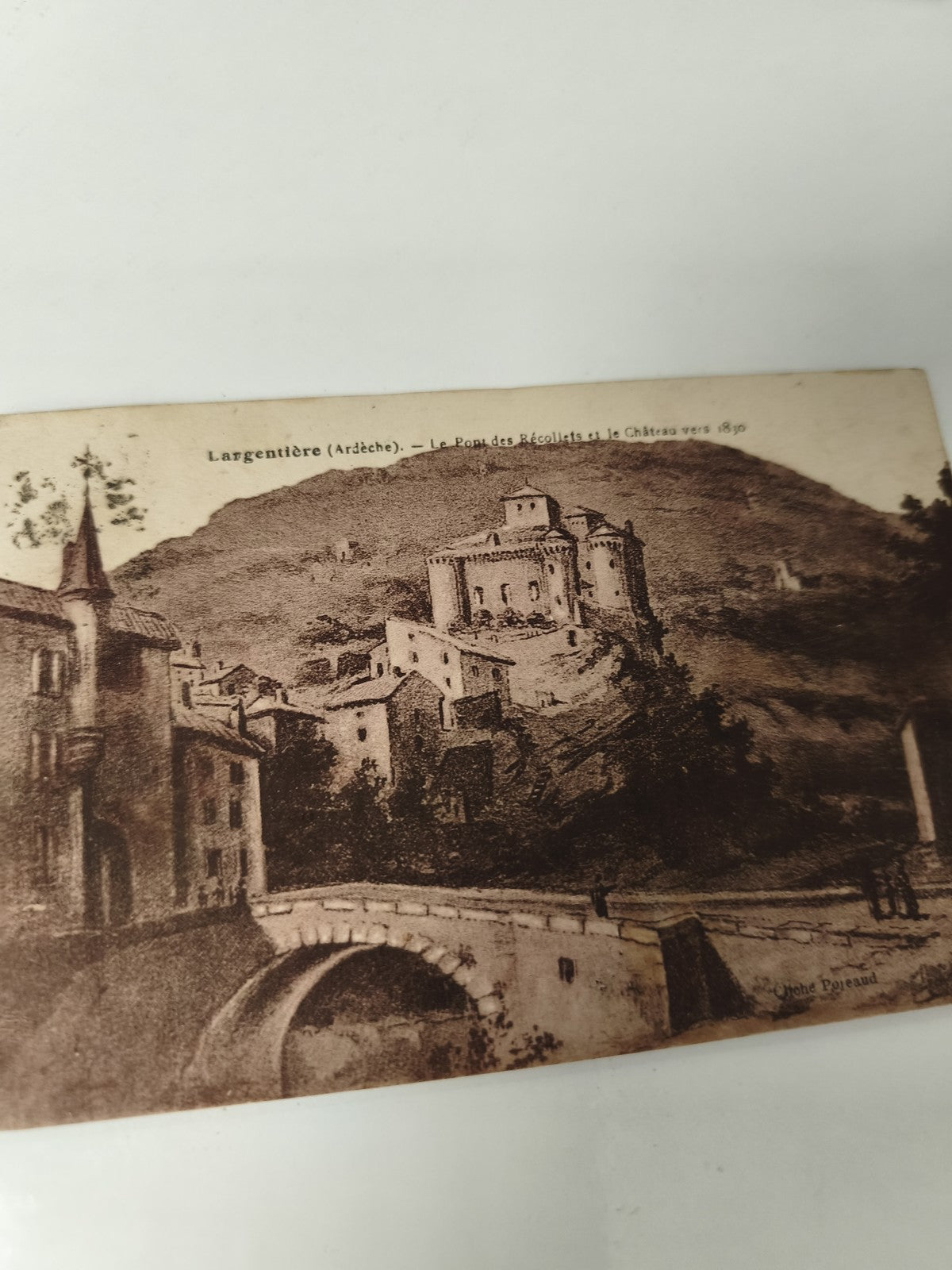 Carte postale ancienne vintage Largentière Ardèche collection rétro France