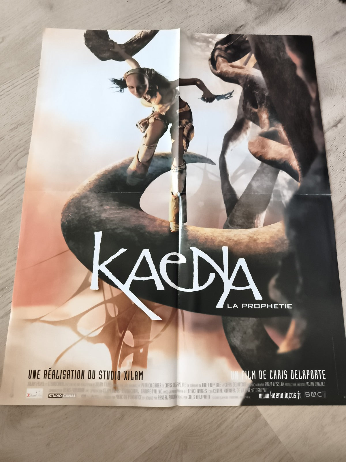 Poster cinéma Kaena La Prophétie film animation Xilam Chris Delaporte