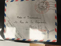 Lettre aérienne Par Avion Maroc 1956 enveloppe philatélie Paris