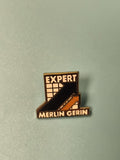 Vintage pin's expert MERLIN GERIN logo rétro émaillé collection (Ref 9)