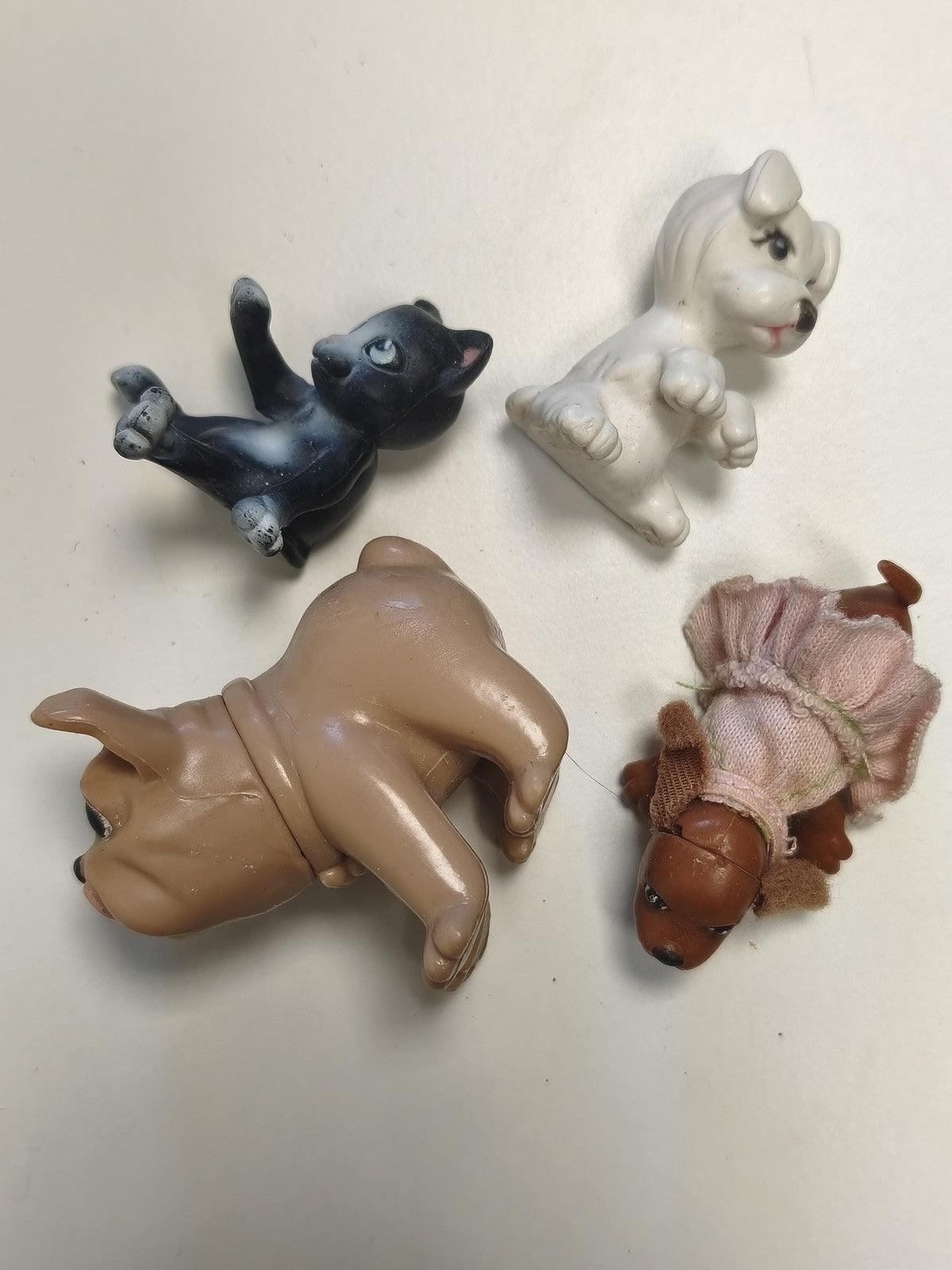Lot 6 figurines animaux anciens rétro vintage pour collection décoration