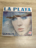 Vinyle 45 tours La Playa Santa Fe pochette visage femme bleu F1