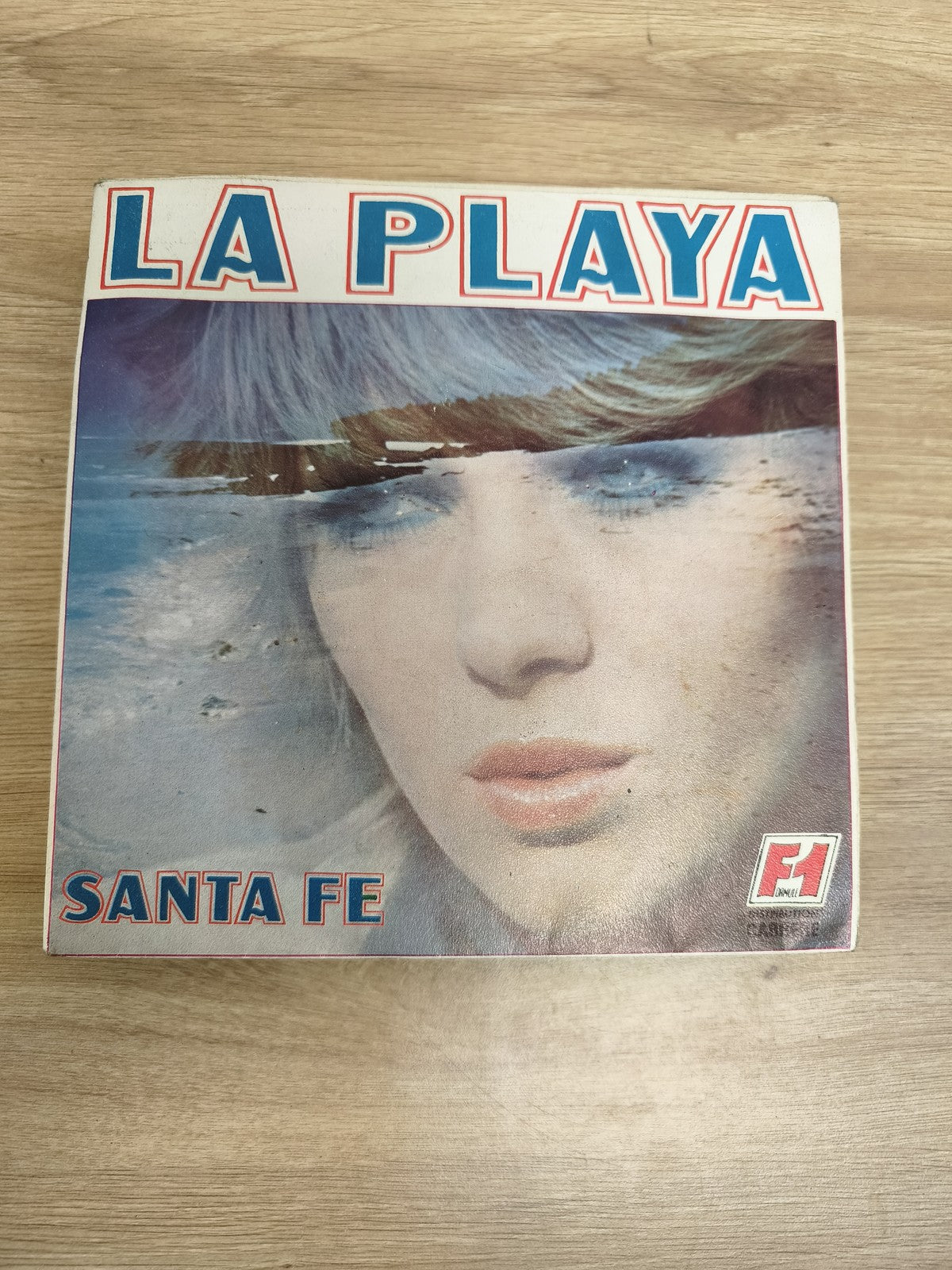 Vinyle 45 tours La Playa Santa Fe pochette visage femme bleu F1