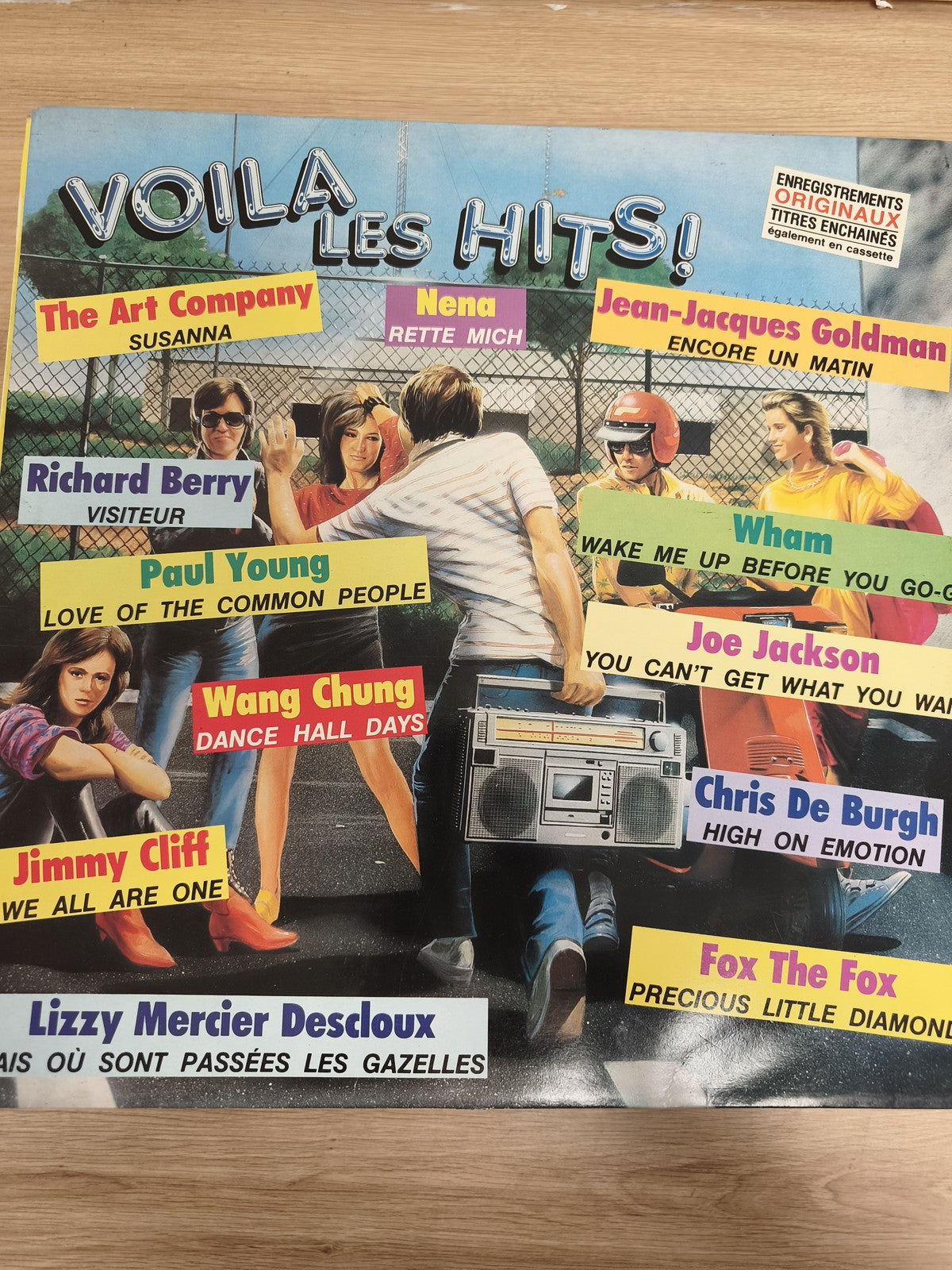 Vinyle 33T VOILA LES HITS avec Wham, Nena, Jean-Jacques Goldman, Paul Young