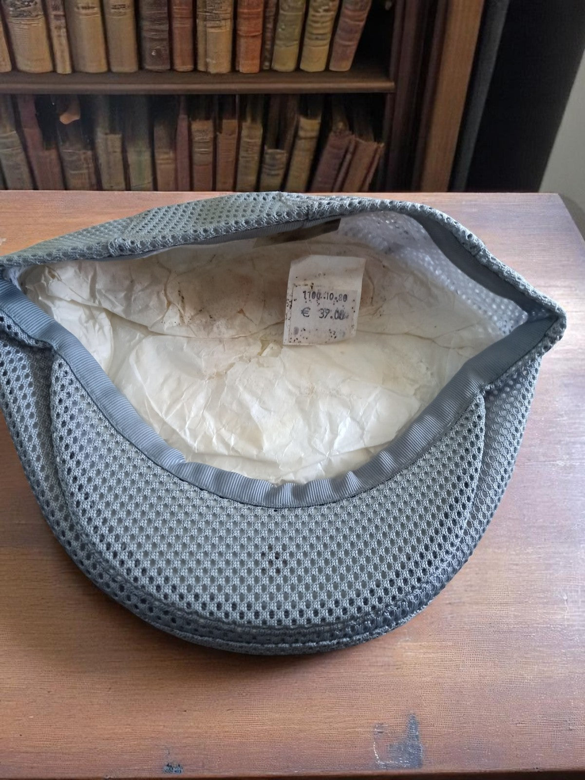 Béret vintage Fléchet M gris clair ajouré rétro rare deadstock