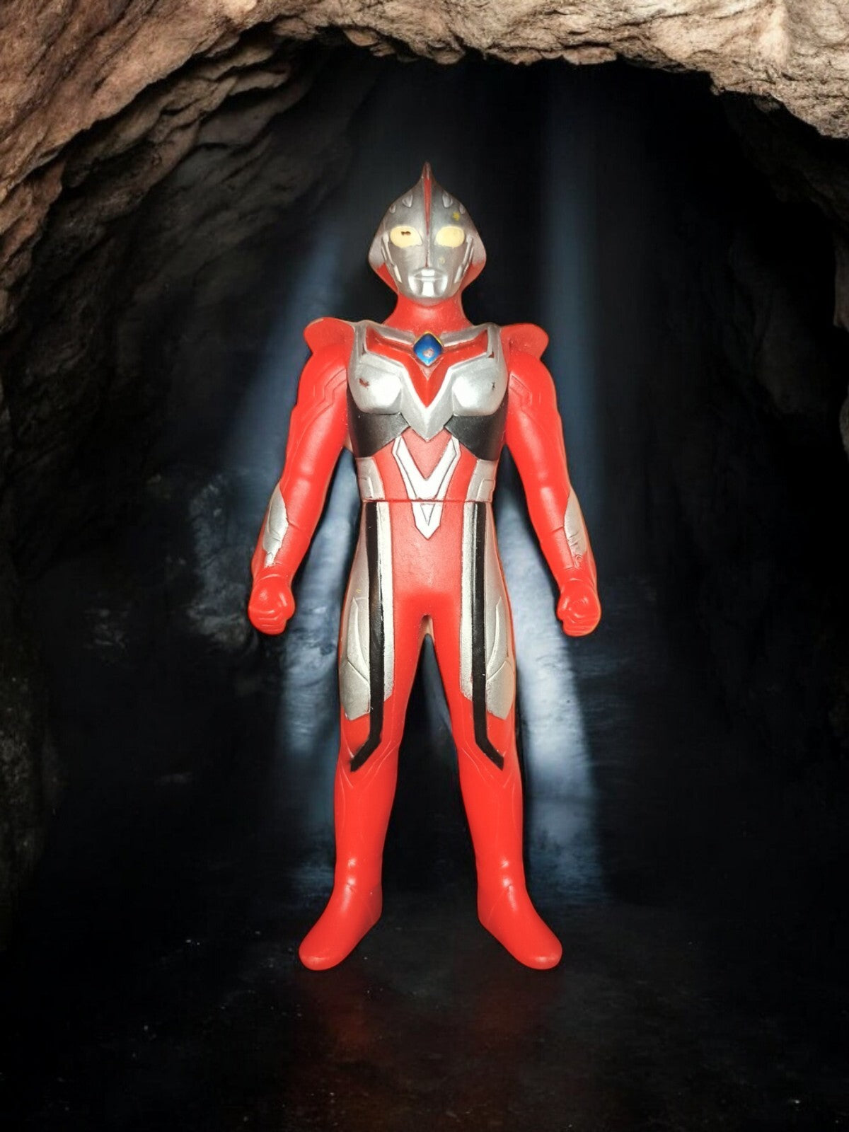 Figurine Ultraman Nexus Bandai Ultra Hero 500 #32 rouge argent