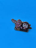 Pin's vintage Duracell lapin mascotte, collection publicitaire ancien